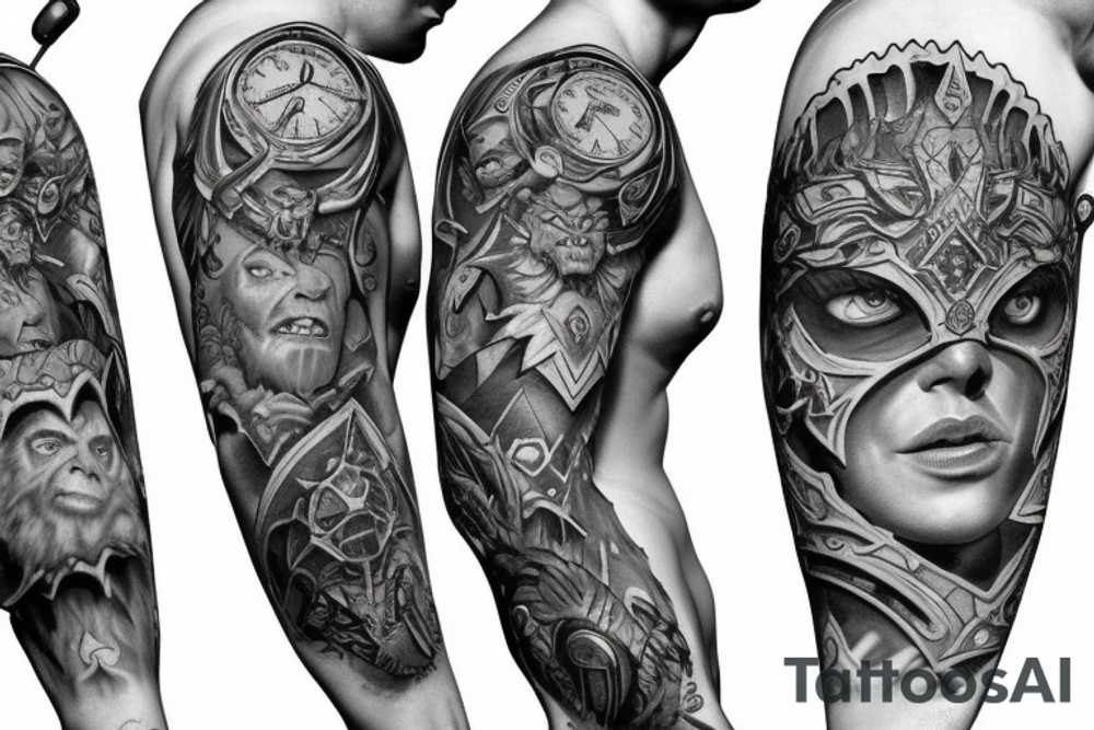 Sleeve Warcraft tattoo idea