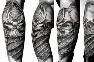 Sleeve Warcraft lich king tattoo idea