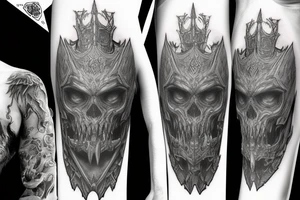 Sleeve Warcraft lich king tattoo idea