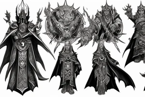 Sleeve Warcraft lich king tattoo idea