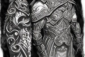 Sleeve Warcraft lich king tattoo idea