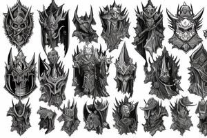 Sleeve Warcraft lich king tattoo idea