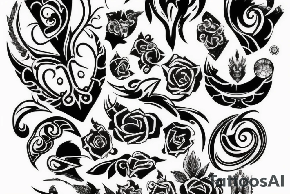 Tattoo starting on the neck and ending on the chest tattoo idea
