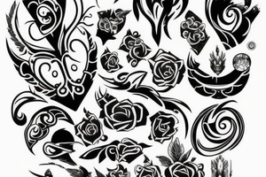 Tattoo starting on the neck and ending on the chest tattoo idea