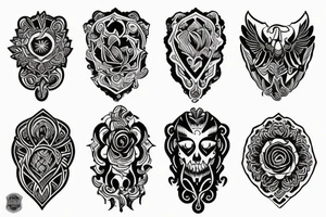 Tattoo starting on the neck and ending on the chest tattoo idea