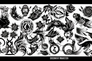 symbols signifying the balance of things tattoo idea