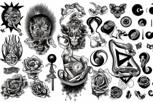signifying the balance of things tattoo idea