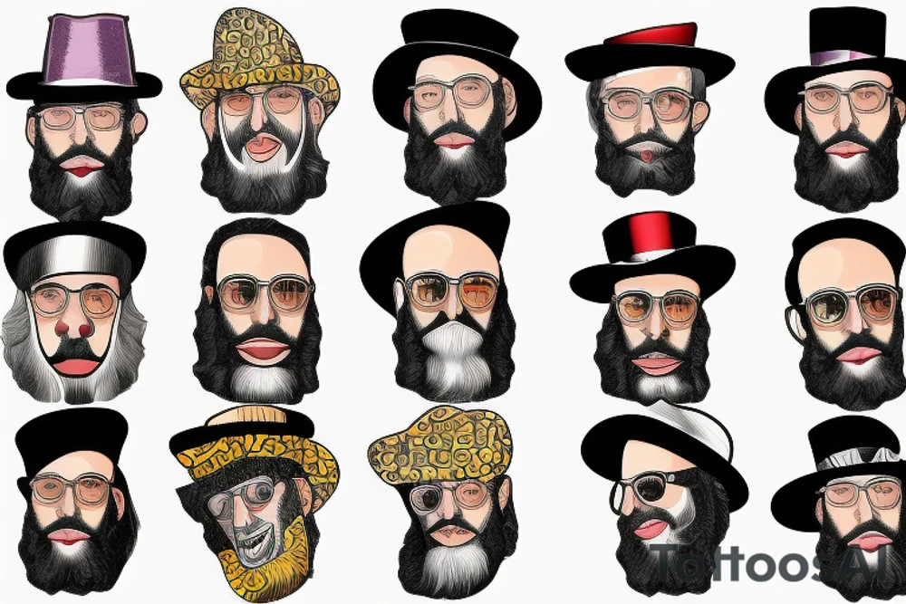 Hasidic Jewish man tattoo idea