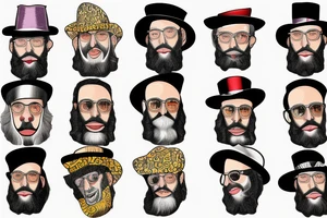 Hasidic Jewish man tattoo idea