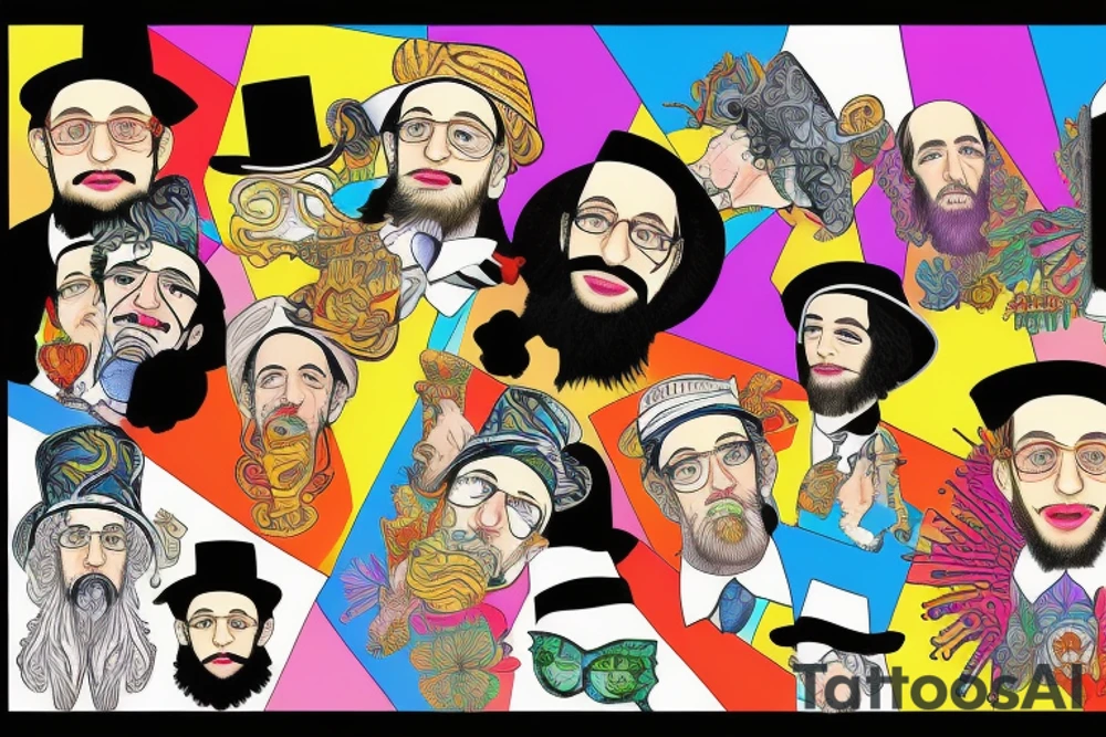 Hasidic Jewish man tattoo idea