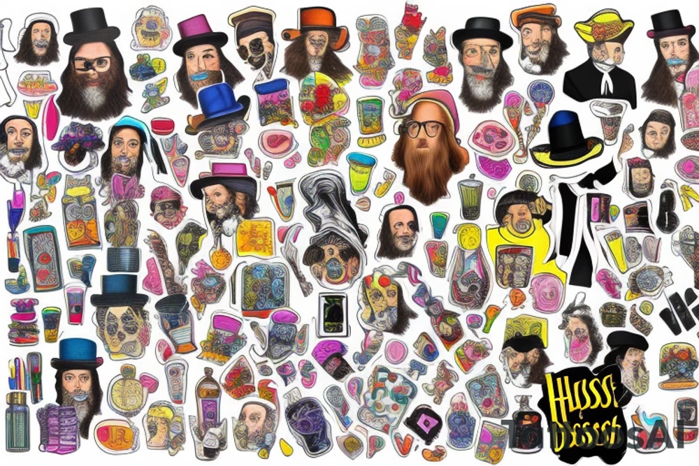 Hasidic Jewish man tattoo idea