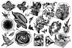 books nature science learning tattoo idea