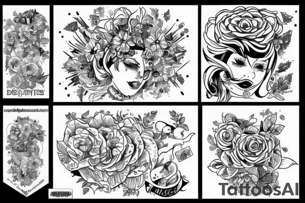 девушка-птица tattoo idea