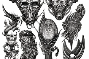 Odin god tattoo idea