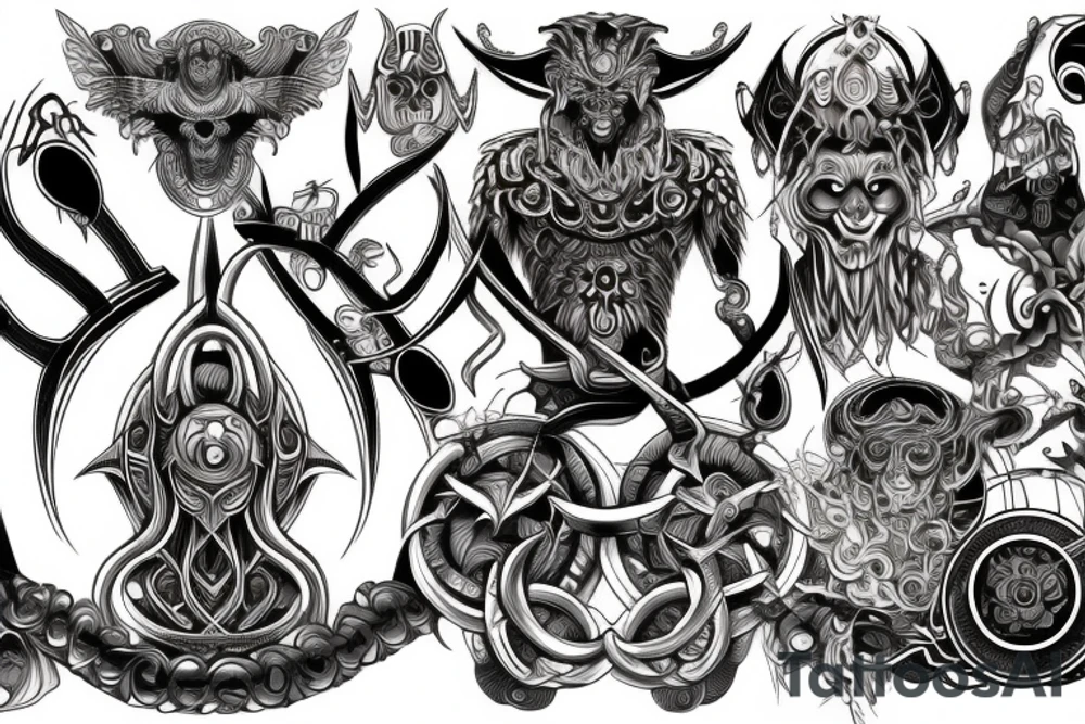Odin god tattoo idea