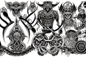 Odin god tattoo idea