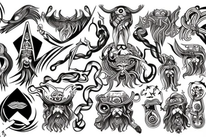 Odin god tattoo idea
