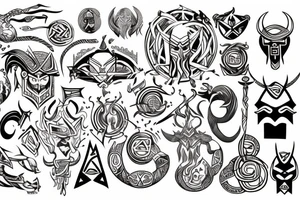 Odin god tattoo idea