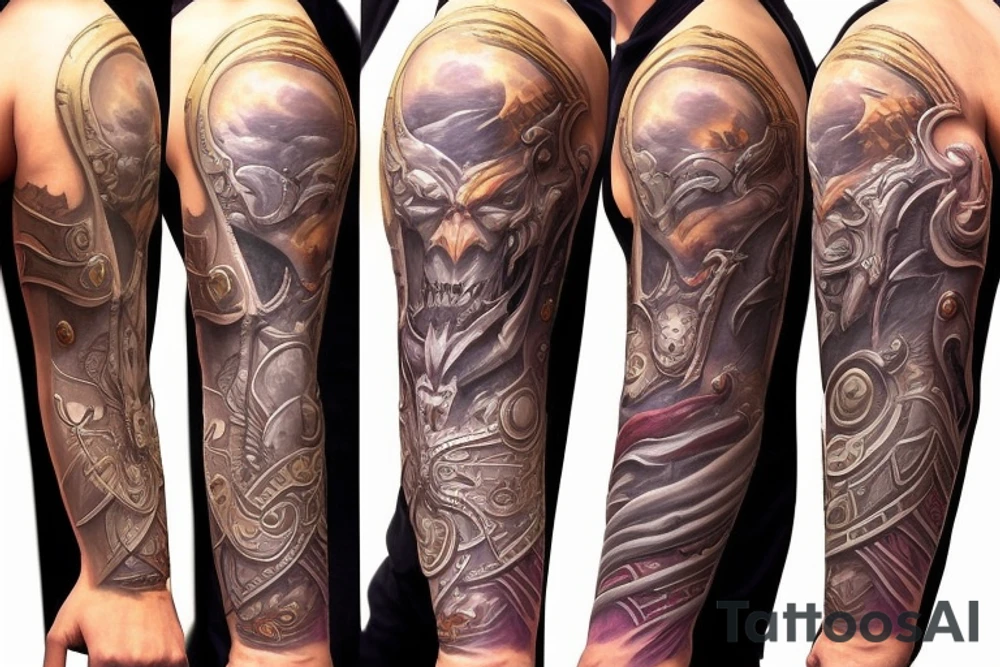 Warcraft sleeve tattoo idea