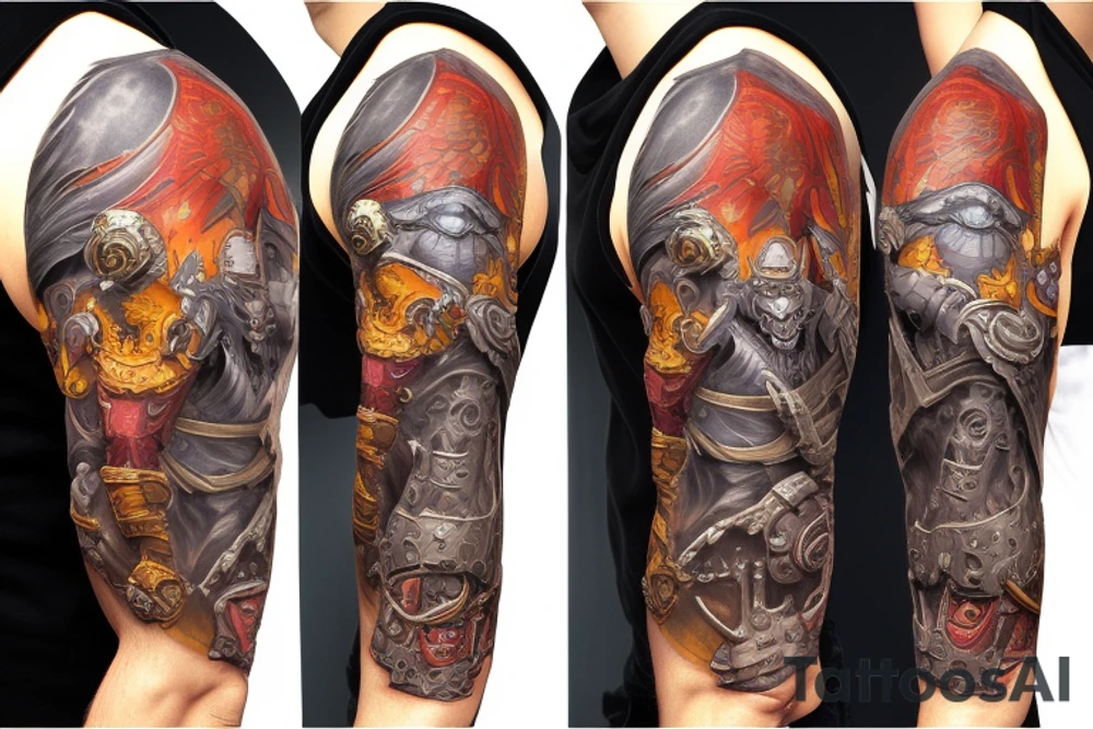 Warcraft sleeve tattoo idea
