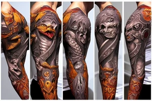 Warcraft sleeve tattoo idea