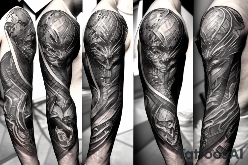 Warcraft sleeve tattoo idea