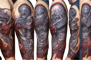 Warcraft horde symbols sleeve tattoo idea