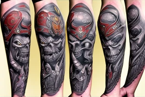 Warcraft horde symbols sleeve tattoo idea