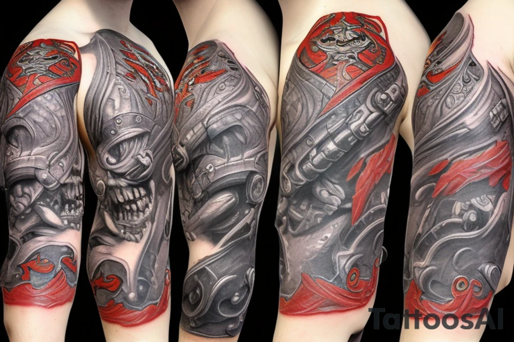 Warcraft horde symbols sleeve tattoo idea