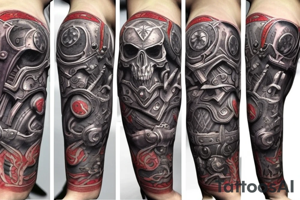 Warcraft horde symbols sleeve tattoo idea