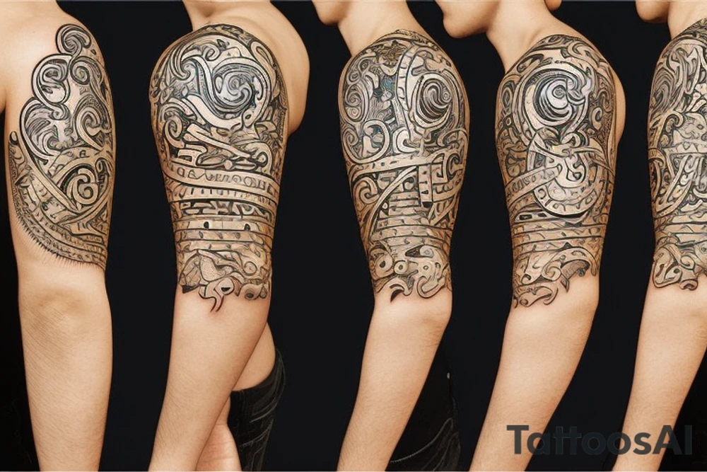 Horse shield tattoo idea