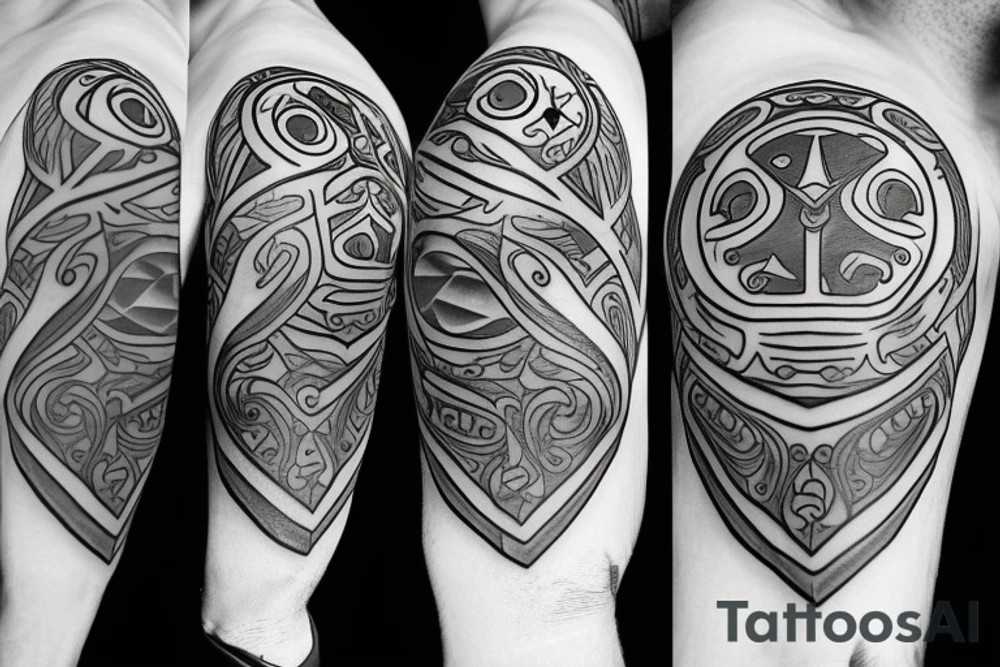 Orc shield tattoo idea