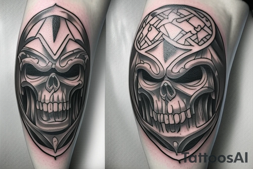 Orc shield tattoo idea