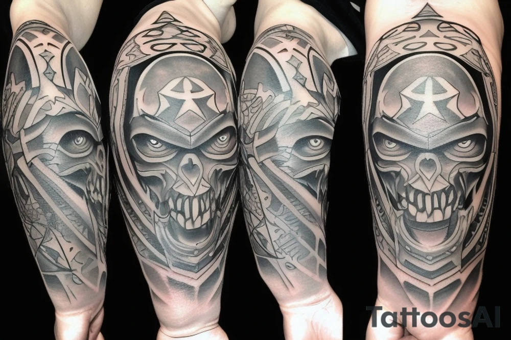 Orc shield tattoo idea