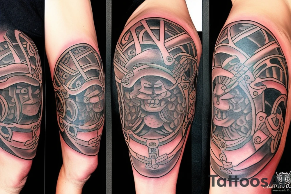 Orc shield tattoo idea