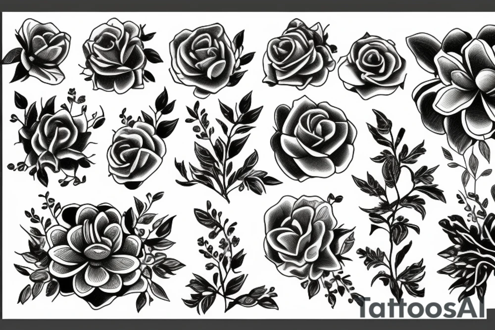 Flowers tattoo idea