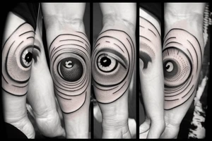 Eyeball earth tattoo idea