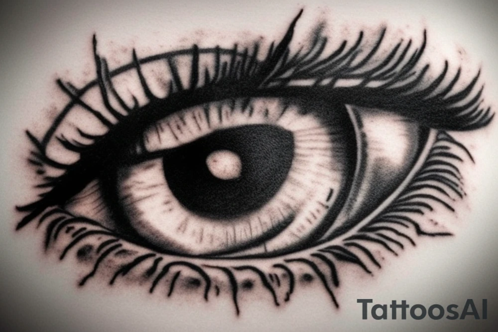 Eyeball but the iris is the earth tattoo idea