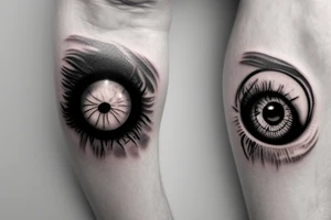 Eyeball but the iris is the earth tattoo idea