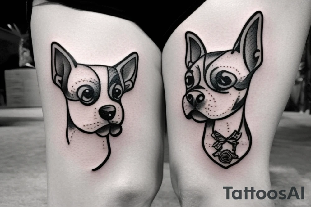 little dog tattoo idea