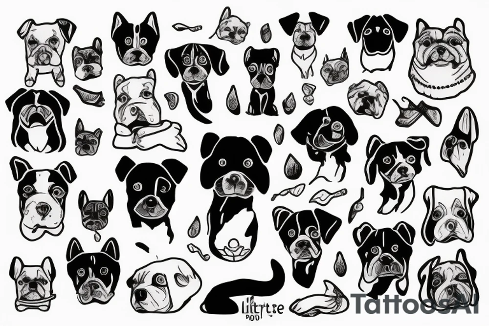 little dog tattoo idea