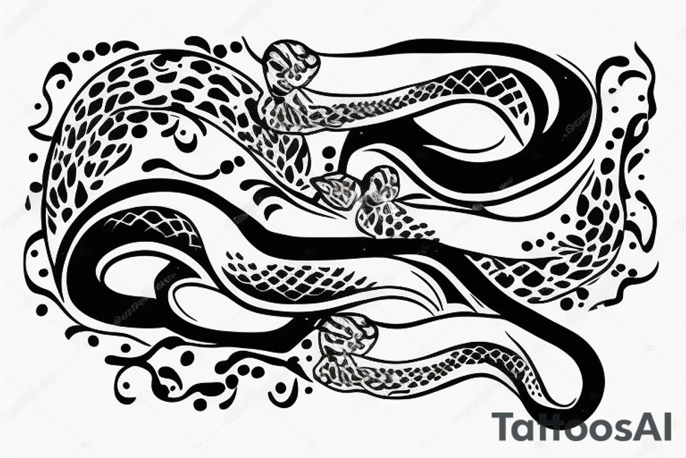 tramp stamp simple snake with the word “amore” tattoo idea tramp stamp simple snake with the word “amore” tattoo idea