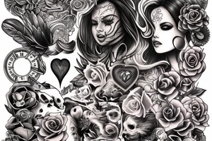 Infinite love tattoo idea