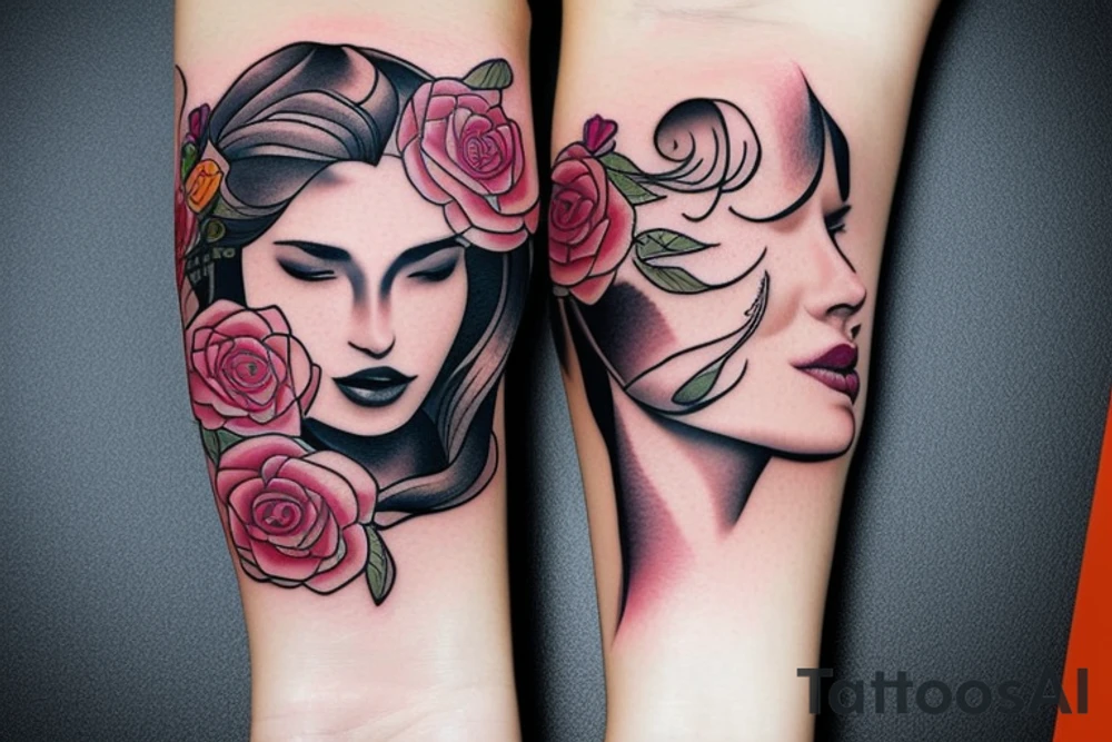 Infinite love for a woman tattoo idea