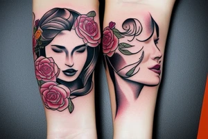 Infinite love for a woman tattoo idea