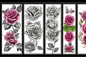 Lot of roses tattoo idea