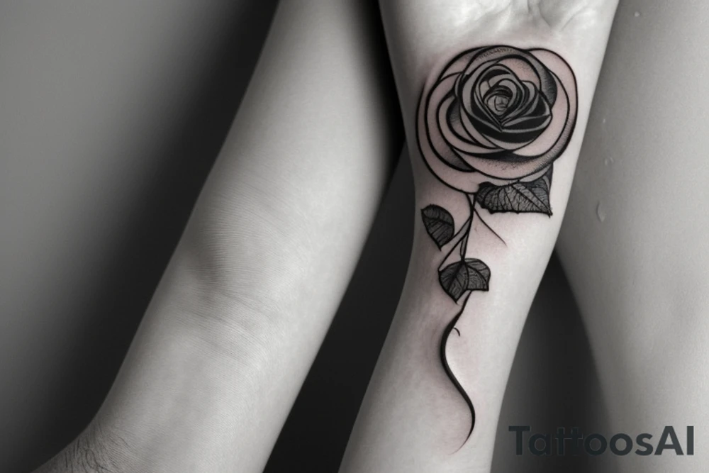A black and white forearm tattoo featuring a delicate, intertwined rose vine. The vine starts at the base of your wrist and wraps around your forearm, symbolizing growth and resilience. Within the vine, there are breaks and gaps, representing the concept of being broken or feeling lost. However, emerging from the broken parts of the vine, there are small buds and blossoming roses, signifying hope and the ability to overcome challenges.

Around the vine, you can have text that wraps elegantly, with the quote “Through brokenness, I found courage to grow.” The text can be in a stylish, calligraphy-like font to add artistic flair. tattoo idea