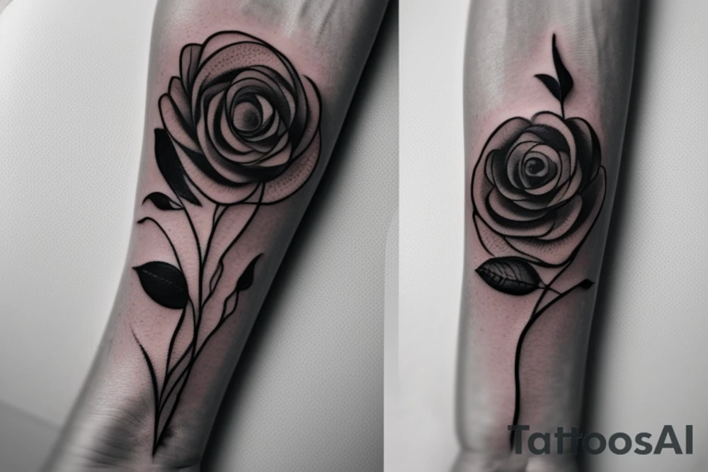 A black and white forearm tattoo featuring a delicate, intertwined rose vine. The vine starts at the base of your wrist and wraps around your forearm, symbolizing growth and resilience. Within the vine, there are breaks and gaps, representing the concept of being broken or feeling lost. However, emerging from the broken parts of the vine, there are small buds and blossoming roses, signifying hope and the ability to overcome challenges.

Around the vine, you can have text that wraps elegantly, with the quote “Through brokenness, I found courage to grow.” The text can be in a stylish, calligraphy-like font to add artistic flair. tattoo idea
