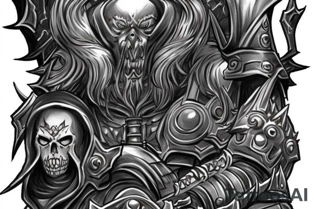 Warcraft lich king tattoo idea