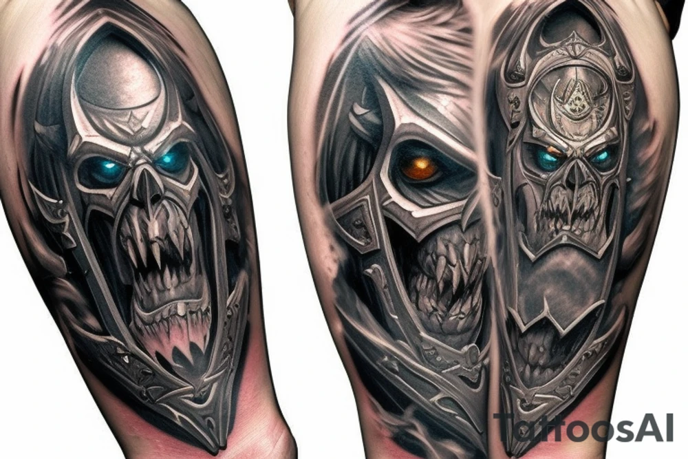 Warcraft lich king tattoo idea